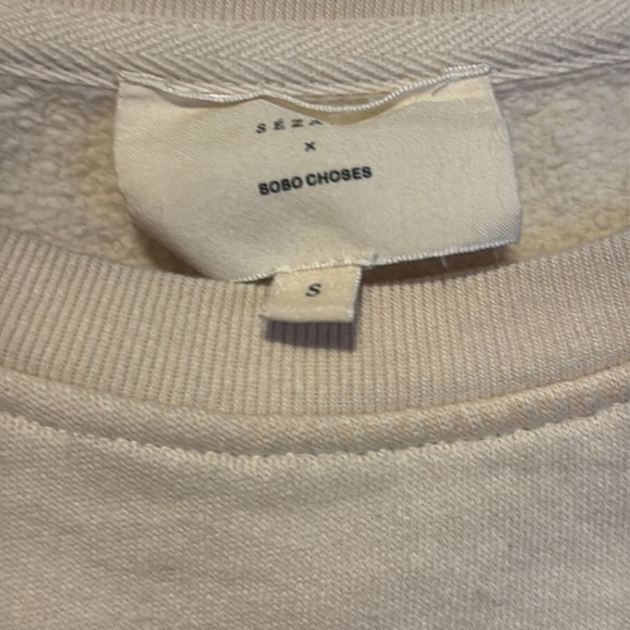 SEZANE BOBO CHOSES Heart Sweatshirt Size S - Picture 5 of 10